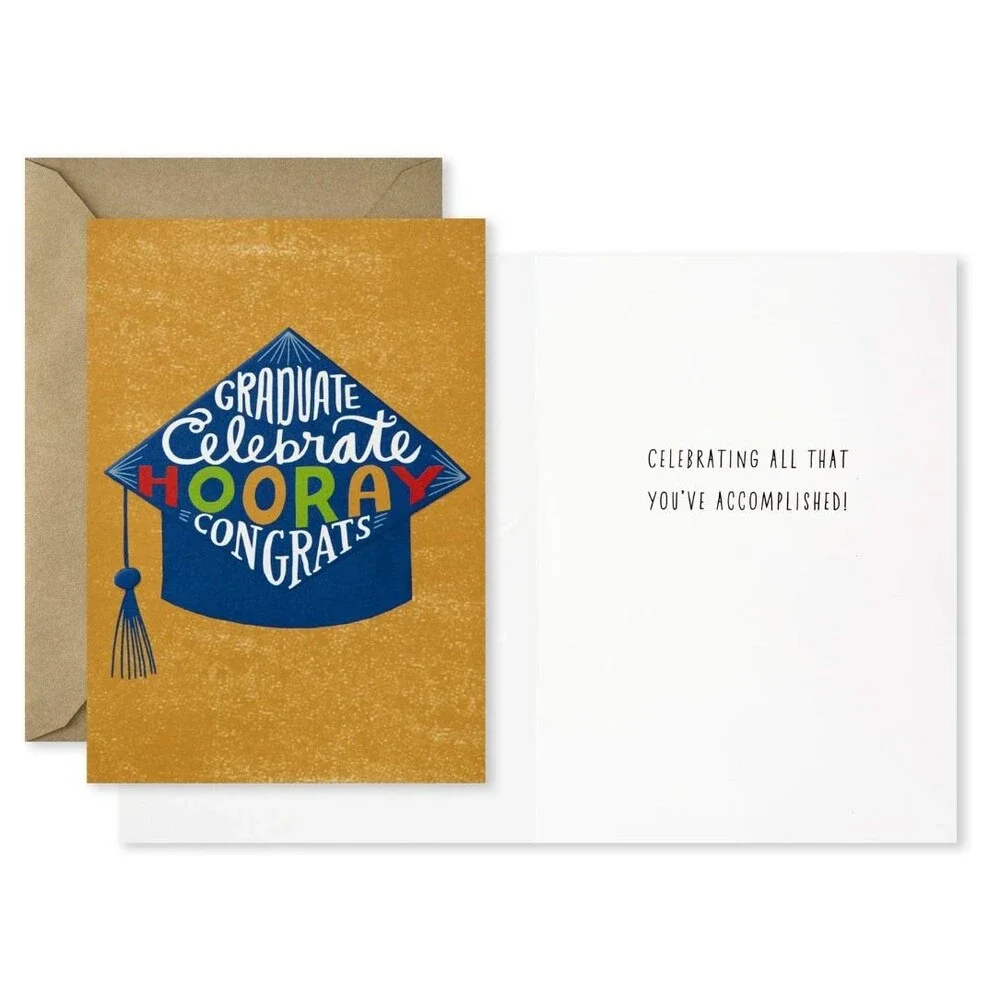 Graduation Cards Assortment (12 Cards w/ Envelopes, 4 Designs) Hallmark